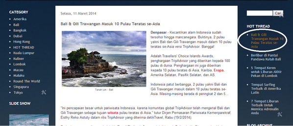 Ini nih Bali &amp; Gili Trawangan masuk HOT THREAD sampai ke Travel Channel Asia #TFTravel ini di blog @TIMESFORTRAVEL