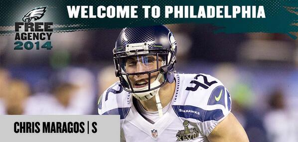 Eagles's tweet image. Welcome to Philadelphia, @ChrisMaragos. #FlyEaglesFly