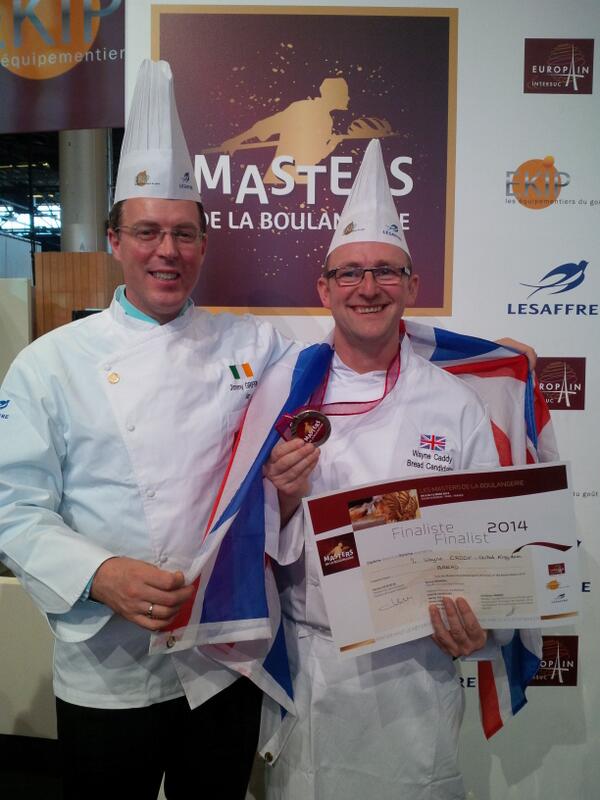 Entente cordiale! Jimmy Griffin and Wayne enjoying the moment. #ukbakerymaster