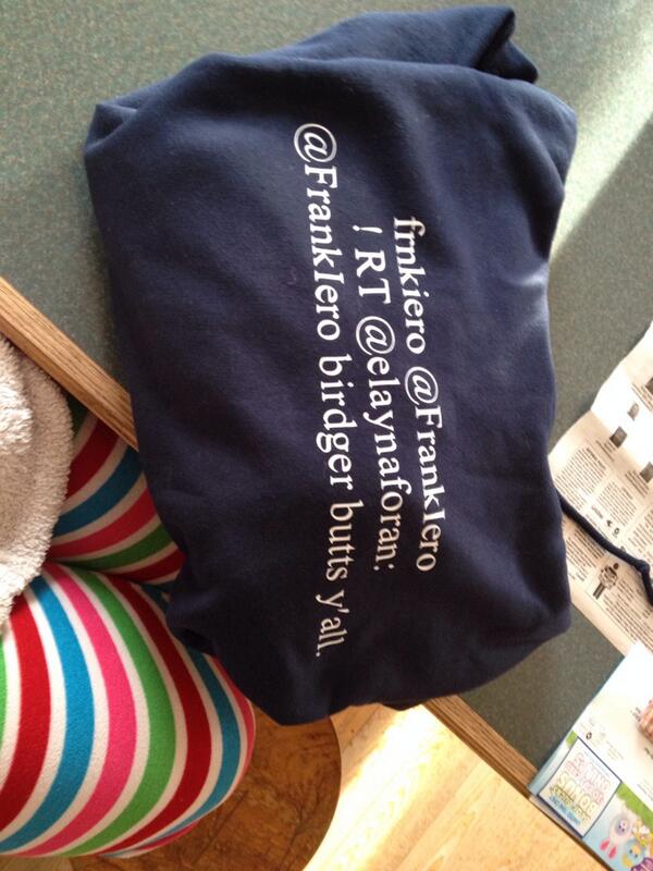 FrankIero's tweet image. hahahaha so rad! (hippy bday) RT @elaynaforan: @FrankIero it's my birthday!! Look at the sweater my parents got me!!