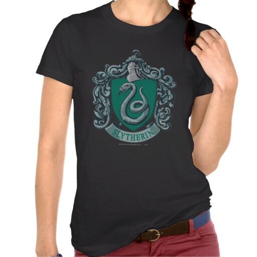 BuyWithGavin's tweet photo. #Zazzle: Get This Harry Potter 'Slytherin Crest' Womens T-Shirt, Only £23.20, Here: http://t.co/EysigDv82Z http://t.co/2TbNOzHFTf