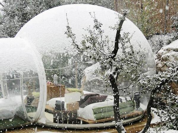 rybotics's tweet photo. French "Bubble Hotel" Lets You Sleep With Nature! http://t.co/ebruKRUemG