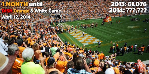 Vol_Football's tweet photo. RT if you will be at Neyland one month from today! http://t.co/qgl86bkR0c