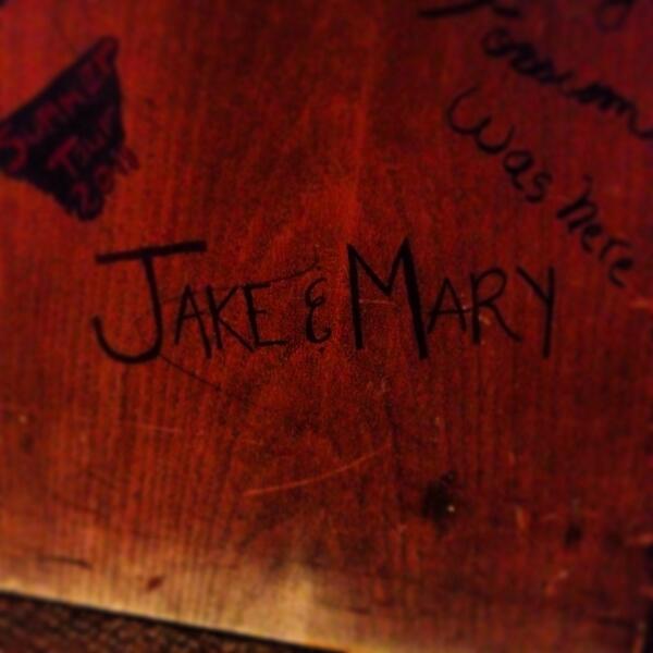 JakeandMary's tweet photo. Still basking in how cool it was to be able to play at The Ark and of course do this...#SoulsLikeUs http://t.co/nJfji02StR