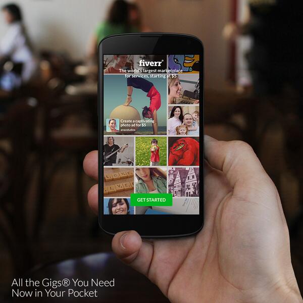 fiverr's tweet photo. #Fiverr. Android™. Together at last. Get Fiverr for Android now: http://t.co/AILsxbievG RT to share #FiverrForAndroid http://t.co/8rQqmjy5UM