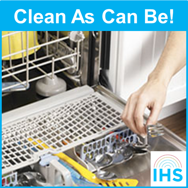 #Tip: We recommend cleaning your dishwasher monthly.