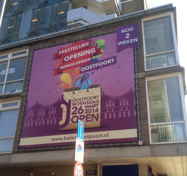 Nog twee weken! #openingoostpoort