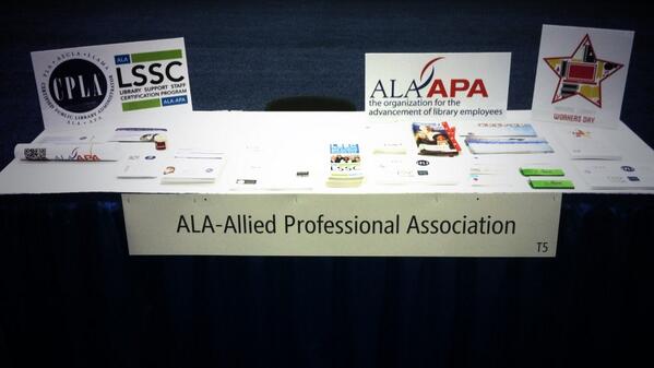 lsscprogram's tweet image. All set for #pla14 ! Stop by the @alaapa booth during the opening reception: 4-6:30