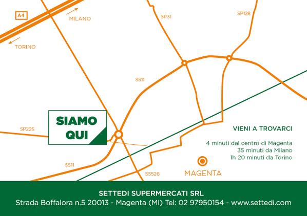 Sette_Di's tweet photo. Ecco come arrivare al nostro Cash &amp; Carry di Magenta (MI). #ViAspettiamo! http://t.co/wnn6IOK4Mi