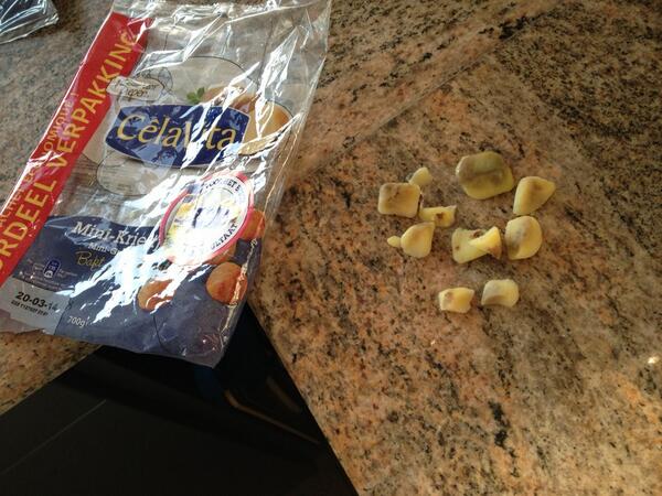 #celavita de kwaliteitscontrole van onze favoriete krieltjes mag wel beter