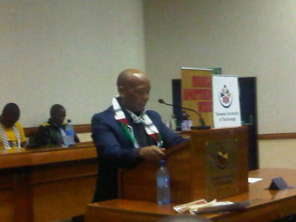 IAW_Africa's tweet photo. The Mayor of Tshwane about to address @SASCO_GP #IsraeliApartheidWeek http://t.co/VJqNsqWYgK