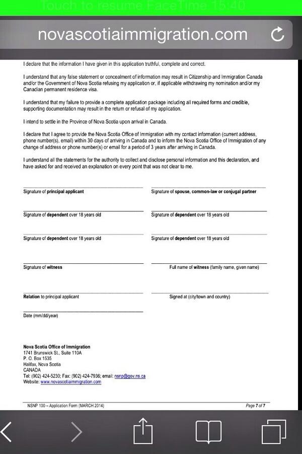 vanessa0723's tweet photo. in NSNP100_Application Form, witness is required to sign. R friends/family considerd witnesses?@nsimmigration @nsgov http://t.co/YLUNJKSw7w