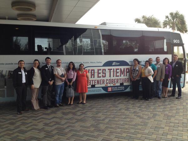 The #GetCovered Bus had a great stop in McAllen, TX. Find enrollment help at the McAllen Library daily thru #March31!