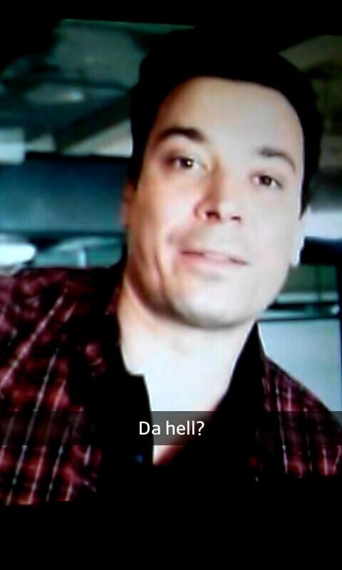 FallonSnapChat's tweet image. Da hell? Made by @gabrielle2216 #JimmyFallon #FalPal #FalPals