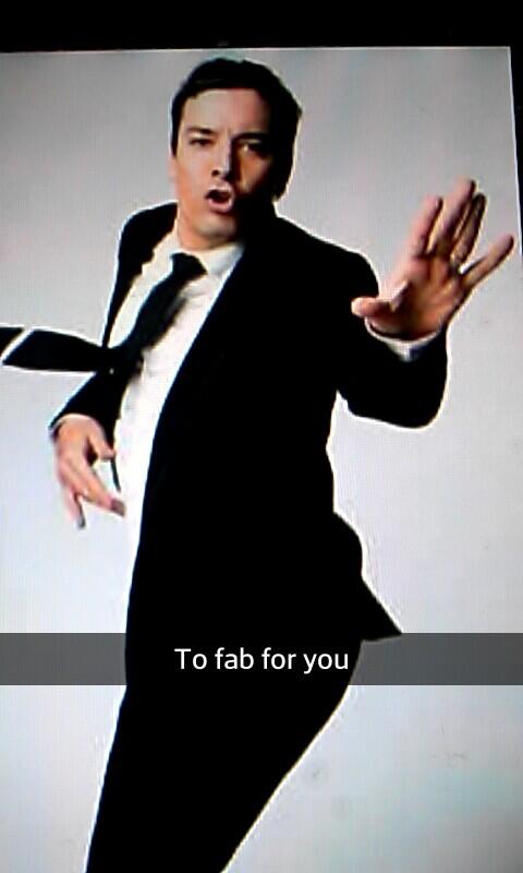 FallonSnapChat's tweet image. Too Fab! Made by @gabrielle2216 #JimmyFallon #FalPal #FalPals