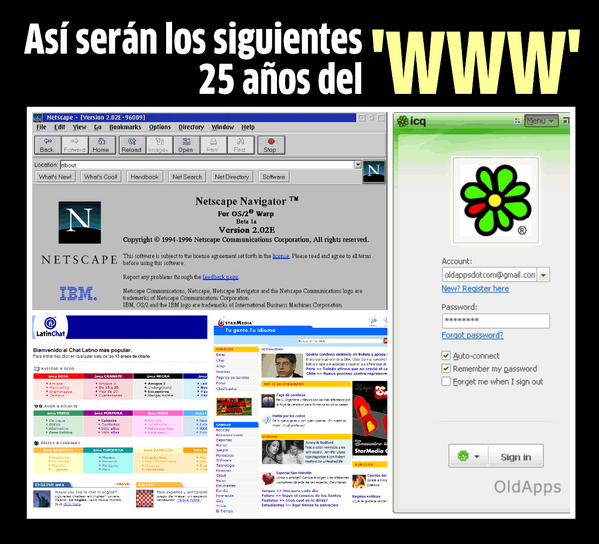 ELTIEMPO's tweet photo. ¿Se acuerdan de estas páginas o servicios web? Pues así será la web del futuro http://t.co/Ig2rUy6HLF #MiPrimeraWeb http://t.co/XX6lYPU2IU