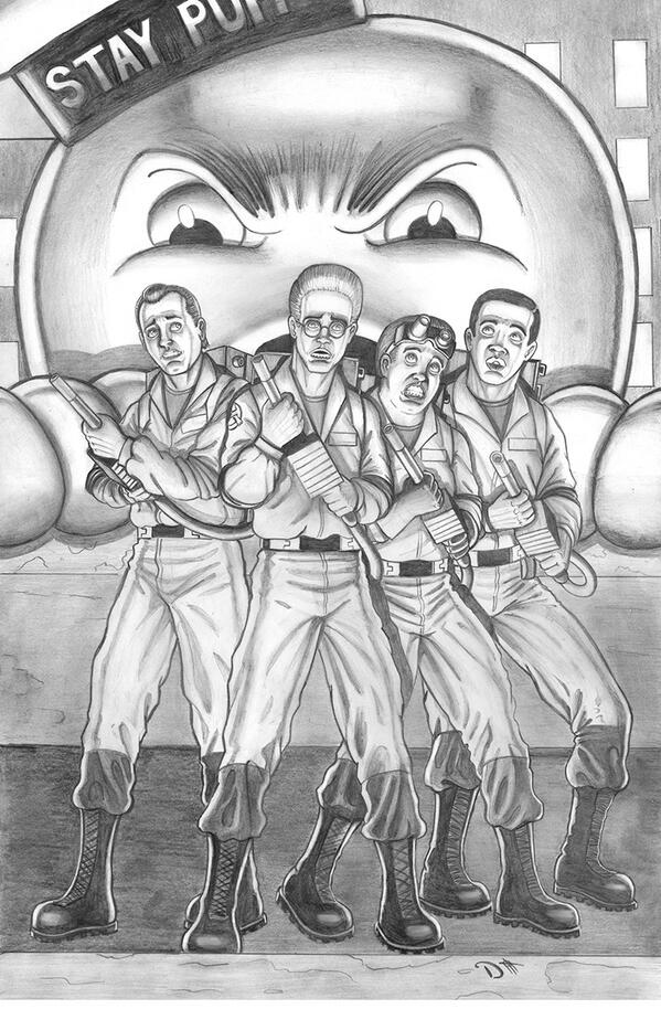 David0campo's tweet photo. WHO YOU GONNA CALL?... In memory of Harold Ramis.#ghostbusters http://t.co/JTlErK3JtU