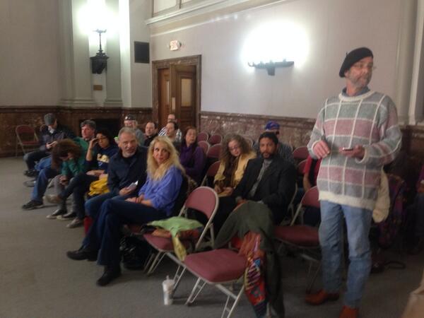 Local music artist gather at 2nd hearing of Bill 328 to allow Summer Rocks concerts downtown.
