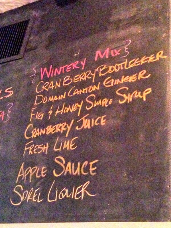 SummerLeeNYC's tweet photo. The Wintery Mix #Sorel &amp; Bootlegger Vodka cocktail  @Bin14Hoboken ! @TheLiquortarian @Bootlegger21 http://t.co/dCezuecxOh