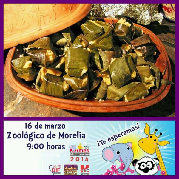 DIF_Michoacan's tweet image. Disfruta de unas deliciosas corundas rellenas del municipio de Tzintzuntzan en la #Kermés2014 en @Zoo_morelia