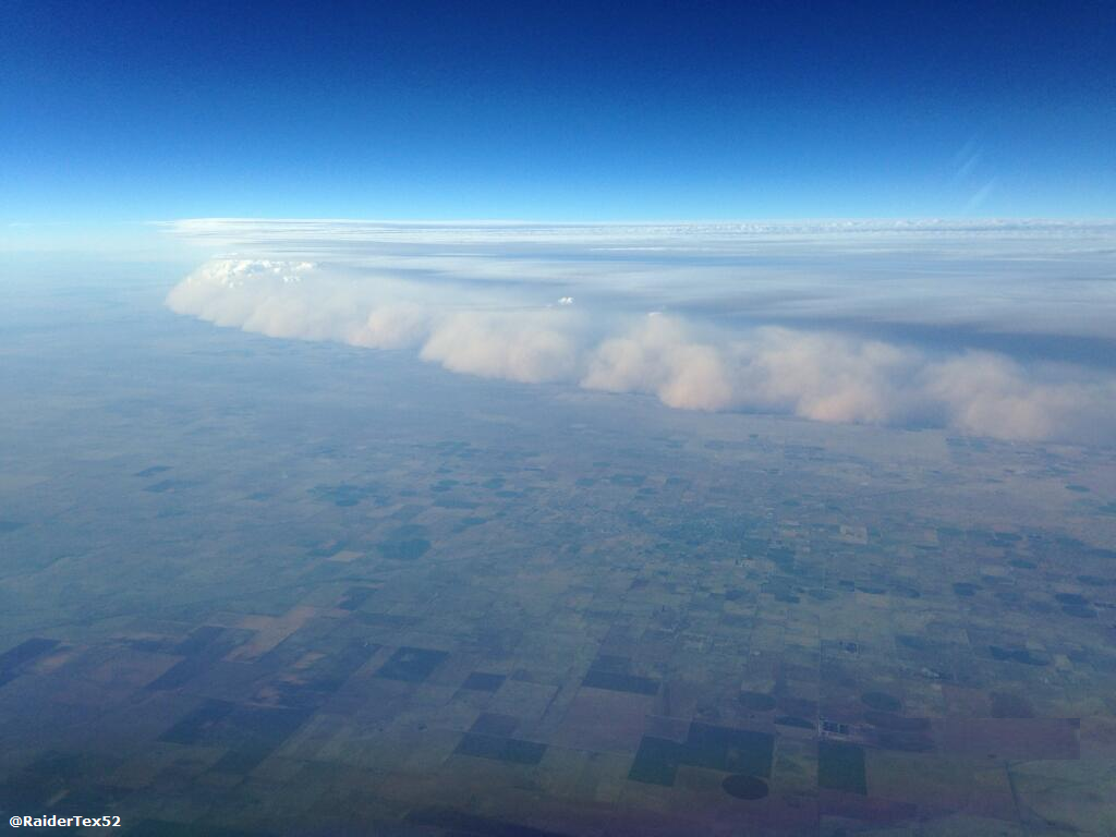 NWS Lubbock on Twitter: &quot;Haboob NW of Amarillo, TX yesterday from 38,000  ft. Great pic from @RaiderTex52. #txwx #lubwx http://t.co/mTJHAGYNK0&quot;
