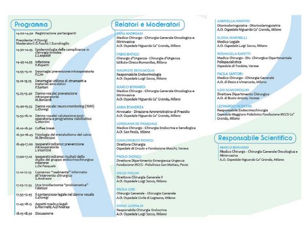 ACOILombardia's tweet photo. SAVE THE DATE: Complicanze in Chirurgia Tiroidea. Milano, Ospedale L. Sacco, 9 aprile 2014 http://t.co/qerUn6SPDB