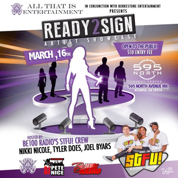 debrantney's tweet photo. The #Ready2Sign showcase in Atlanta features some of the BEST artists who are ready to sign!!! 3/16/14 See ya there! http://t.co/ujxytXIA5o