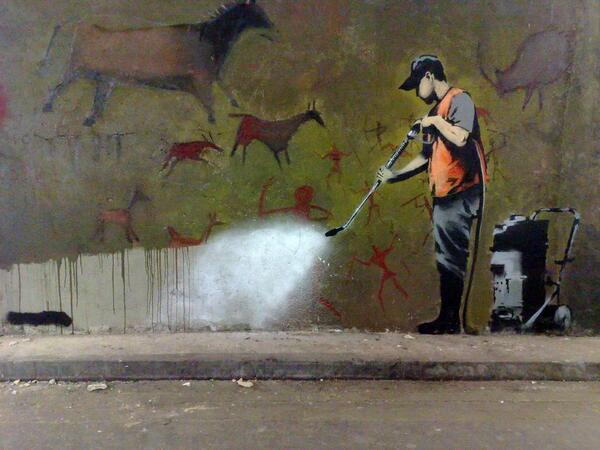 ESBanksy's tweet photo. Limpieza. http://t.co/u5yvyTrGne