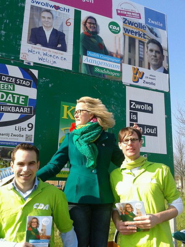 Judith, Martijn en Herbert aan het werk voor een welvarend Zwolle.