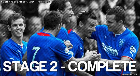 RangersLoyal_'s tweet image. Stage 2 Complete