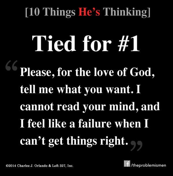 Piccee's tweet image. Relationship Advice For Women: What Men Really Think About You | YourTango

Found at buff.ly/1cS0qCz