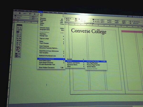 alwaysTwinning1's tweet image. Make a textbox go to type #pagenumbers #ART214