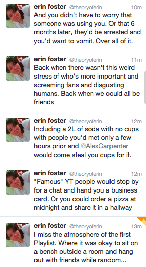 .@theoryoferin saying the same things I'm feeling. #youtubeculture