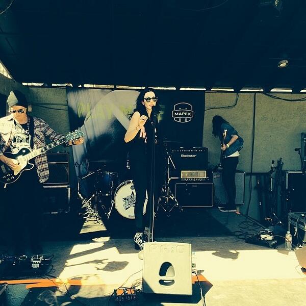 MorningDailies's tweet image. My baby itsdorothysucka making the tklband boys proud with her band "DOROTHY" at #sxsw #substream #rocnation #the...