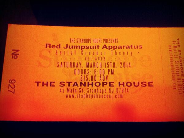 Baerritooo's tweet image. Excited to go to @SuperSqueegie 's show as well as RED JUMPSUIT APPARATUS this Saturday! #forcheap