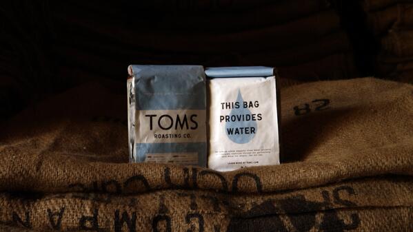 TOMS's tweet photo. Coffee for you. Water for all. http://t.co/On9vu3Xm5B http://t.co/pksUtYBib2