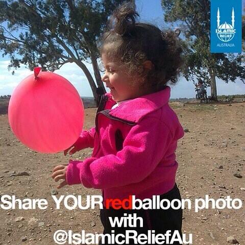 We know that @KamalSaleh_ stands #WithSyria but will he share a red balloon photo with @IslamicReliefAu ?