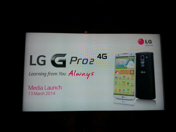 hardwarezone's tweet photo. We are at LG's media launch for the G Pro 2. #LG #LGGPro2 http://t.co/d6DfkVrNlI