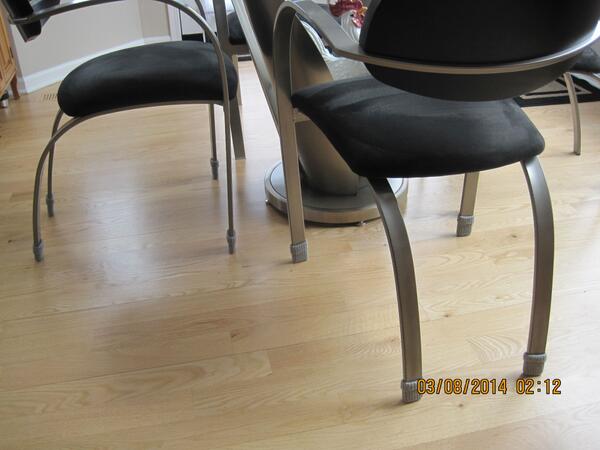NancyProtectz's tweet photo. Another great customer photo! We love hearing from you! Grey socks perfect on modern chrome legs! #hardwoodflooring http://t.co/VsiCLqQ59P