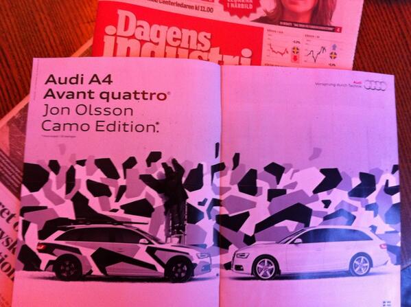 fourrealagency's tweet image. @JonOlsson @Audi_Online #audiA4avantquattro #camoedition #camo #edition #audi #dagensindustri @dagensindustri @Audi