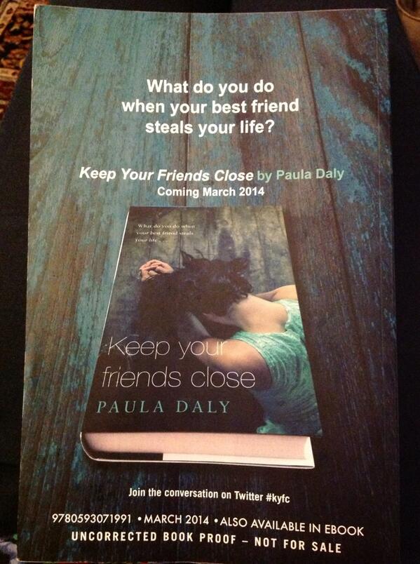 Helen Harradine (@helenharradine) on Twitter photo I finished <a href="/pauladalyauthor/">Paula Daly</a>'s KEEP YOUR FRIENDS CLOSE late last night and my little heart was beating double! #kyfc I finished <a href="/pauladalyauthor/">Paula Daly</a>'s KEEP YOUR FRIENDS CLOSE late last night and my little heart was beating double! #kyfc