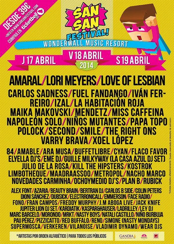 deFestivales's tweet photo. Participa y gana 1 abono + camping de @SanSanFestival 1º Síguenos 2º Haz RT de este tweet. #ConcursoSANSAN (2/4) http://t.co/s9h1GiG1KL