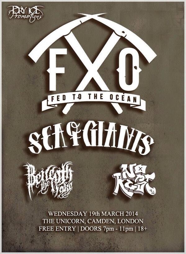 FedtotheOceanUK's tweet image. LONDON FRIENDS! We're playing CAMDEN for the first time next Wednesday so come down and have some fun!