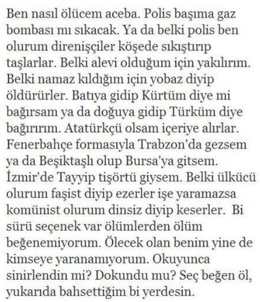 Ölümlerden ölüm seç