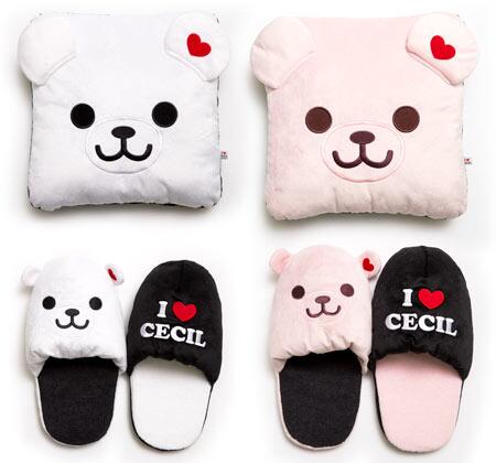 CECIL McBEE セシルマクビー ベア クッション スリッパ