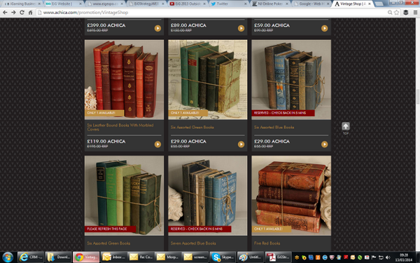 alexpratt's tweet photo. Amazed to see @ACHICALiving now selling "vintage" books as a decorative item for a small fortune-Who buys this stuff? http://t.co/ppn5IhBzZt