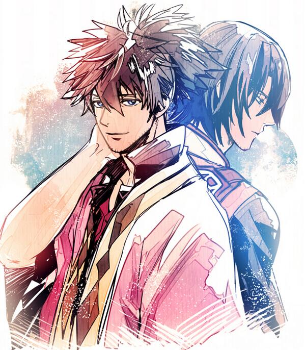 「ちまちま描いてたTOVらくがきその③おっさん&シュヴァーン。レイヴンの術では愛の」|ここかなたのイラスト