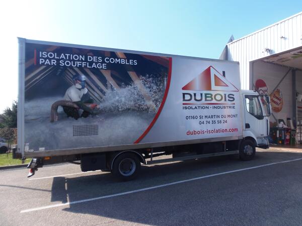 Il est pas beau le camion de Dubois Isolation ? #isolation #comblesperdus #environnement #btp