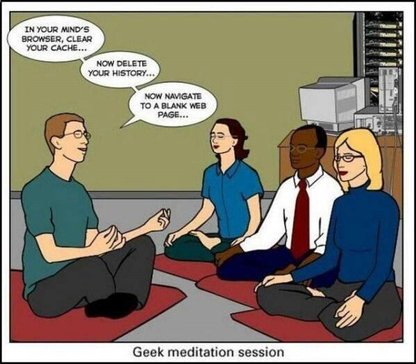 causticbob's tweet photo. geek meditation session http://t.co/kRioxhVnmk