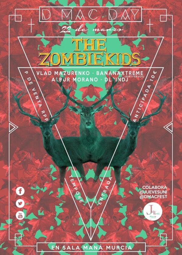 Afterbum's tweet photo. SABADO 22 THE ZOMBIE KIDS EN MURCIA!!!!! +INFO 667953026 http://t.co/plsUzQ8dEv